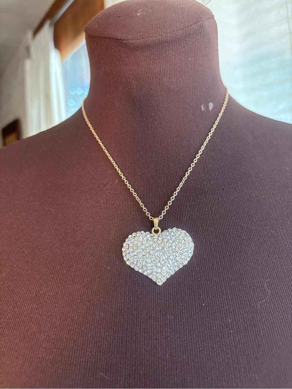 Big Heart Pave Necklace-Gaonnori